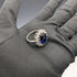 vintage jewelry blue stone sterling silver ring