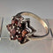 British Vintage Jewelry Garnet Sterling Silver Ring