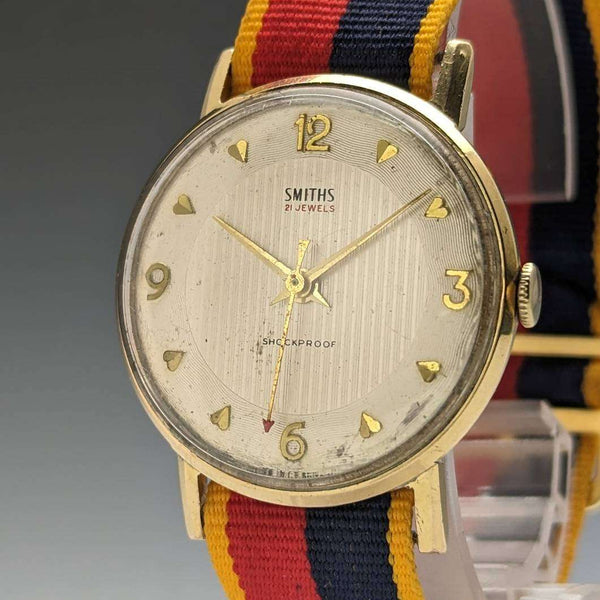 1960 年代英國復古 Smith 21 石男士腕錶,工作狀況良好