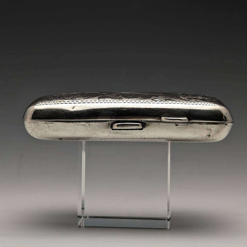 1915年 英国アンティーク 純銀製シガレットケース 70g Joseph Gloster