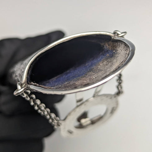 1902年 英国アンティーク 純銀製 シャトレーン メガネケース