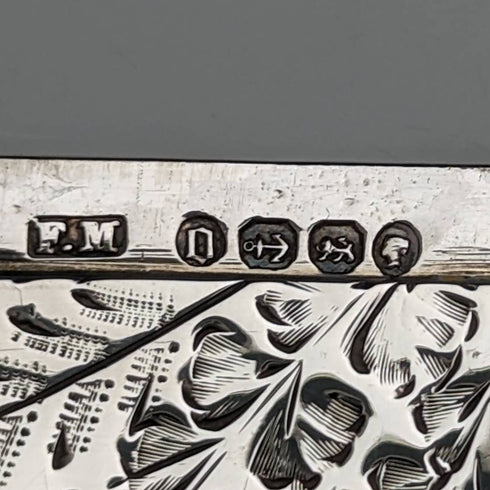 1888 年英國古董純銀卡盒 48 克 Frederick Marson