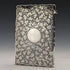 1887 British antique sterling silver card case 46g Frederick Marson