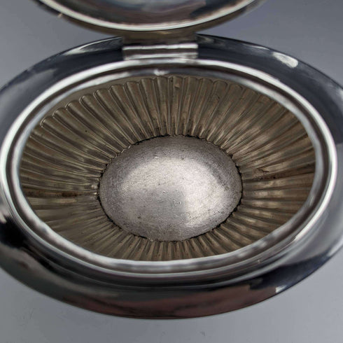 1898 British Antique Sterling Silver Tea Caddy 220g John and William Deakin
