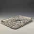 1902 British Antique Sterling Silver Relief Engraving Dressing Table Tray 306g