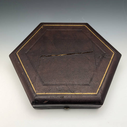 英国アンティーク シルバープレート製 ソルトディッシュ&スプーン6ペアセット ケース入り