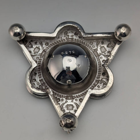 英国アンティーク シルバープレート製 ソルトディッシュ&スプーン6ペアセット ケース入り