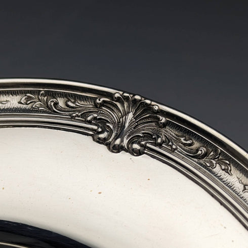 Around 1900 American Antique Sterling Silver Side Plate Pair Total 366g