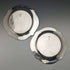 Around 1900 American Antique Sterling Silver Side Plate Pair Total 366g