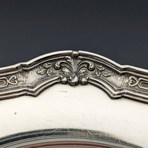 Around 1900 American Antique Sterling Silver Side Plate Pair Total 366g