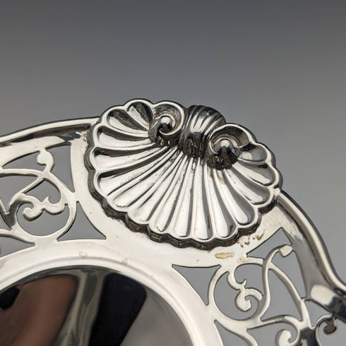 1902 British Antique Sterling Silver Dish 141g Harrison Brothers
