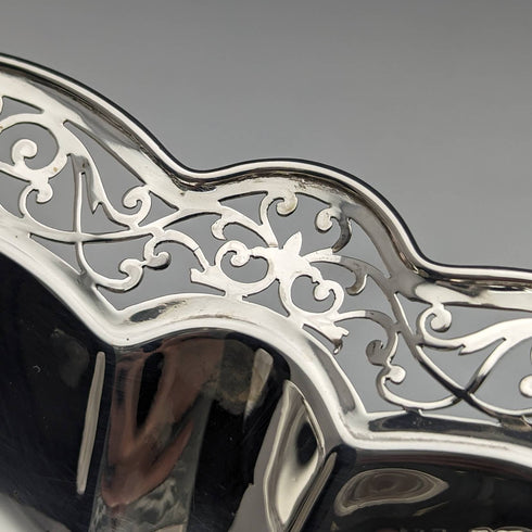 1902年 英国アンティーク 純銀製ディッシュ 141g Harrison Brothers