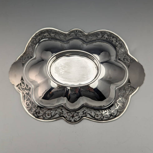 1902年 英国アンティーク 純銀製ディッシュ 141g Harrison Brothers