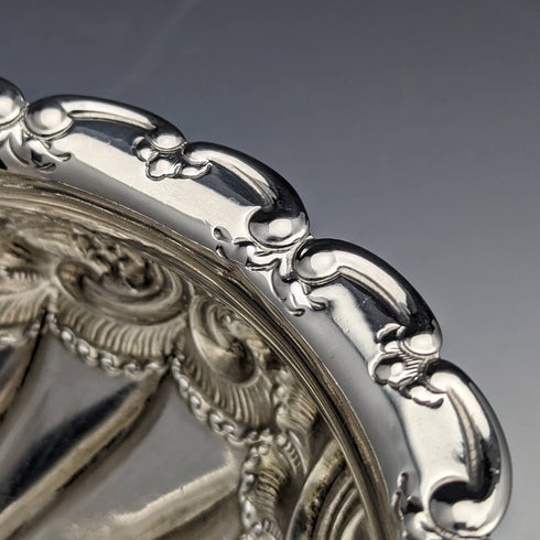 1900年 英国アンティーク 純銀製 ローズ・ボウル 297g William Hutton