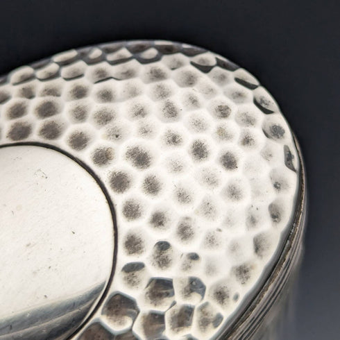 1910年頃 英国アンティーク 純銀蓋 ガラスボトル4個セット Percy Whitehouse