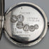 Antique Swiss GLOBE pocket watch relief engraving silver side hunter case works well