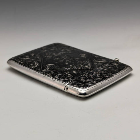 1906 年英國古董純銀卡盒 62 克 Joseph Gloster