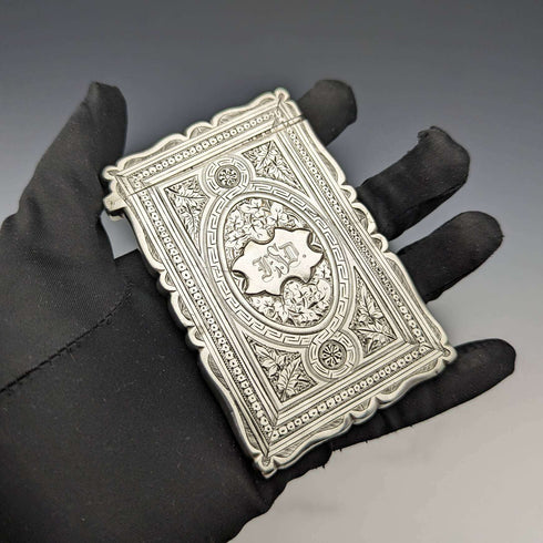 1882 年英國古董純銀卡盒 53 克 Frederick Marson