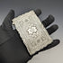 1882 British antique sterling silver card case 53g Frederick Marson