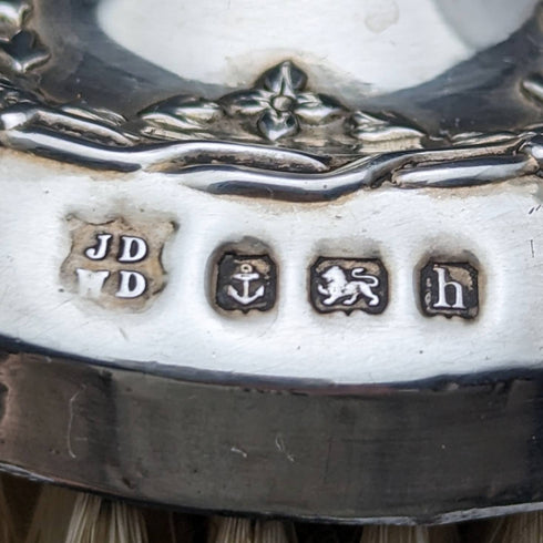 1907 British Antique Sterling Silver Handle Brush James Deakin