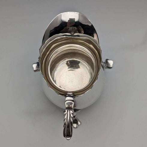 1908 British Antique Sterling Silver Cream Jug 84g George Unite