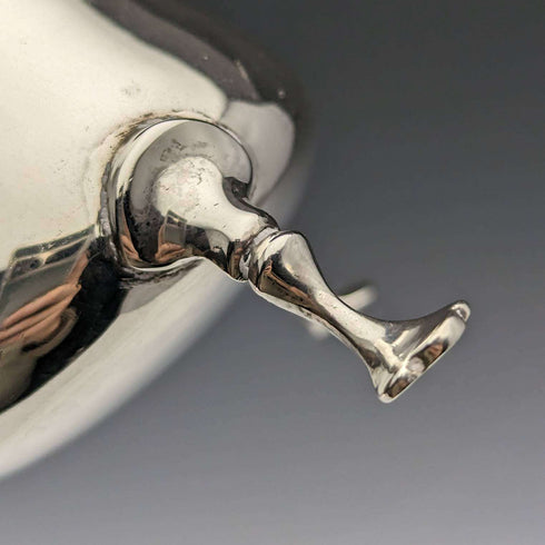 1908 British Antique Sterling Silver Cream Jug 84g George Unite
