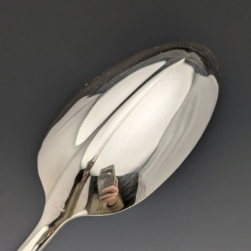 Juego de 6 cucharillas de té de plata de ley vintage británicas de 1935 con marcas múltiples, en estuche