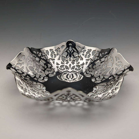 British Vintage Sterling Silver Earrings Dish 87g Francis Howard Boxed
