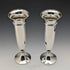 1928 British vintage sterling silver vase pair 473g in case Adie Brothers