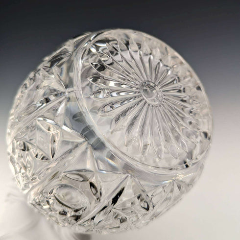 British Vintage Cut Glass Silver Plate Decorated Decanter Pair
