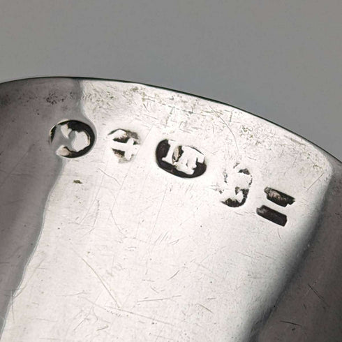 1809 British Antique Sterling Silver Shovel Tea Caddy Spoon Georgian