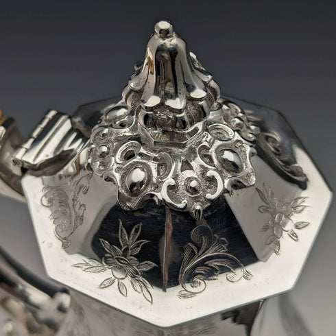 1850 年代英國古董鍍銀咖啡杯 Thomas Bradbury