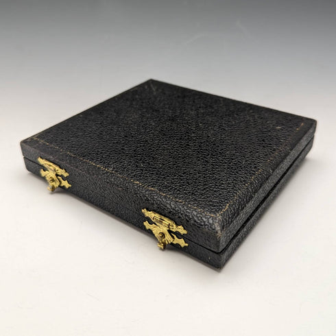 1958 年英國復古純銀鍍金琺瑯花朵裝飾套裝 6 茶匙裝在盒子裡