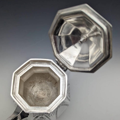 1850 年代英國古董鍍銀咖啡杯 Thomas Bradbury