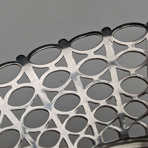 1960 British Antique Sterling Silver Mini Basket 54g Aidie Brothers