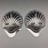 1891 British Antique Sterling Silver Shell Dish Pair 124g Atkin Brothers