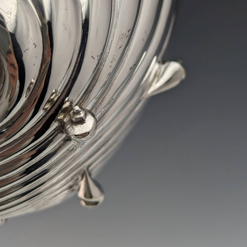 1891年 英国アンティーク 純銀製 シェル型ディッシュペア 124g Atkin Brothers