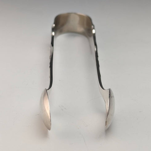 1908 British antique sterling silver sugar tongs 30g Joseph Rodgers