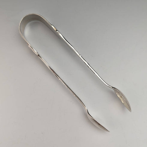 1908 British antique sterling silver sugar tongs 30g Joseph Rodgers