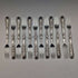 Late Victorian British antique silver plate dessert cutlery 12 pair set in wooden box
