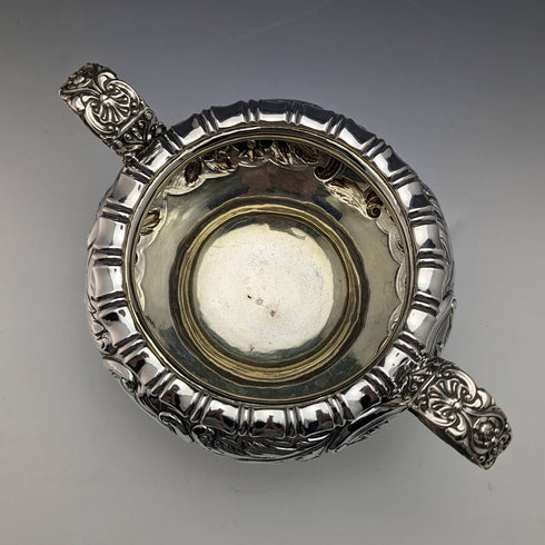 1830 Georgian British Antique Sterling Silver Sugar Bowl 437g Jonathan Hayne