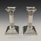 British Antique Silver Plate Candle Stand Candelabra Pair Goldsmiths and Silversmiths