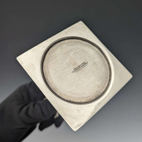 英国アンティーク シルバープレート製 キャンドルスタンド 燭台ペア Goldsmiths and Silversmiths