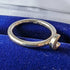 British Vintage Jewelry Crescent Sterling Silver Ring