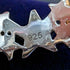British vintage jewelry multicolor star sterling silver ring