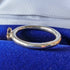 British vintage jewelry 9ct gold star pure silver ring