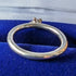 British vintage jewelry 9ct gold star pure silver ring