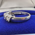 British Vintage Jewelry Cubic Zirconia x5 Sterling Silver Ring