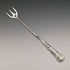 1889 British Antique Pure Silver Handle Toasting Fork Adie and Lovekin