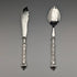 1938年 英国ヴィンテージ 純銀ハンドル ナイフ&スプーンセット Raeno Silver Plate Co
